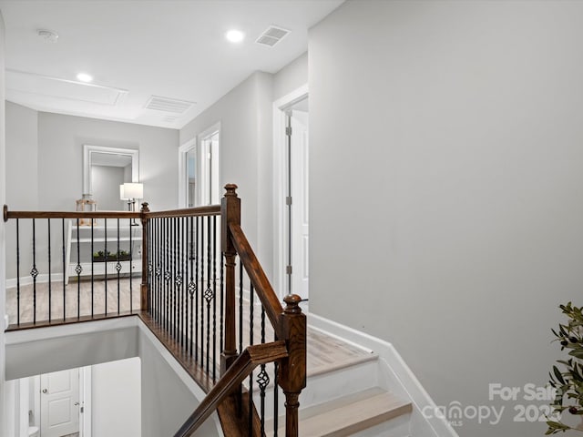 5013 Hamilton Mill Dr, Waxhaw, NC 28173 - stairs with recessed lighting