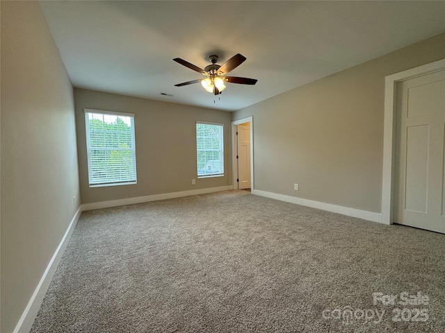 2012 Crown Point Dr Unit A, Albemarle, NC 28001 - carpeted spare room featuring ceiling fan and baseboards
