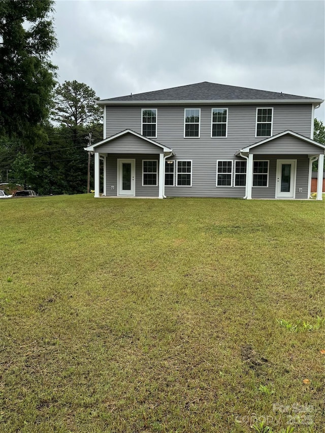 2012 Crown Point Dr Unit A, Albemarle, NC 28001 - rear view of house with a yard