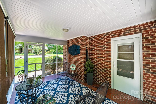 view of sunroom / solarium