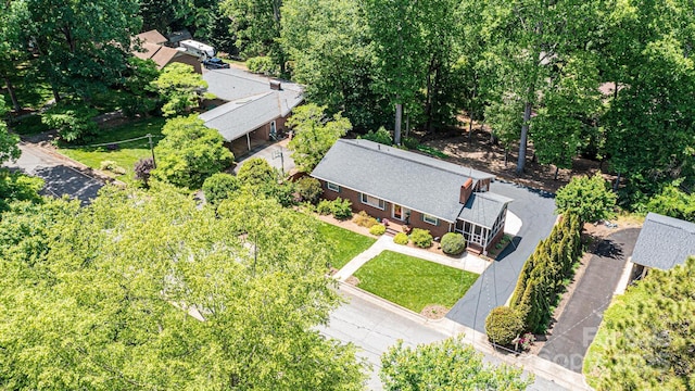 view from above of property