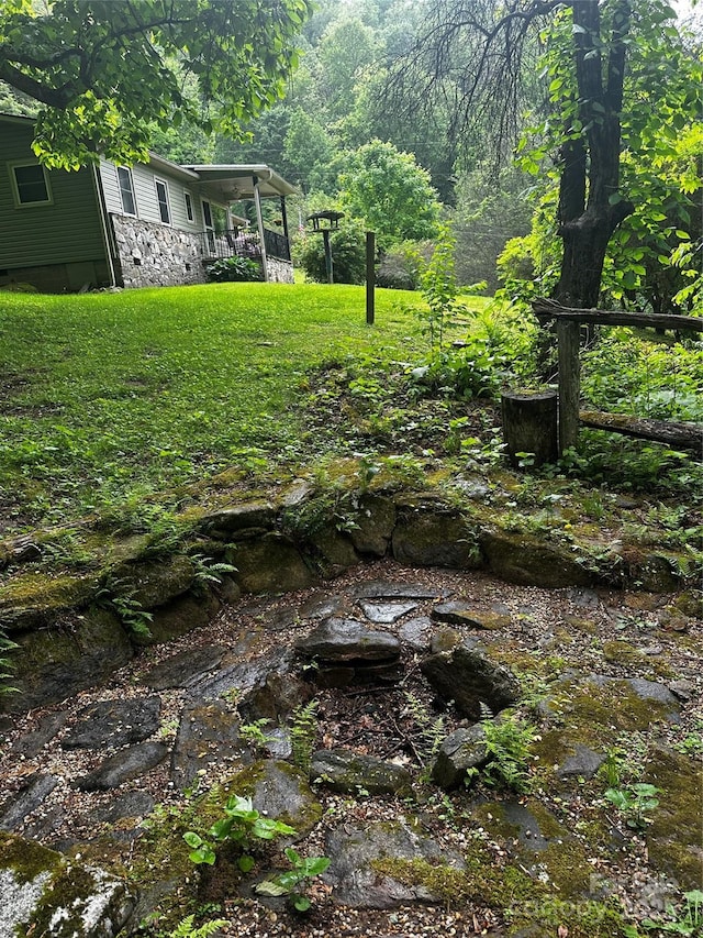 51 Atari Rd, Waynesville, NC 28786 - view of green lawn featuring a view of trees