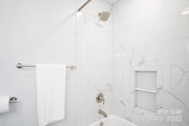 full bathroom featuring bathing tub / shower combination