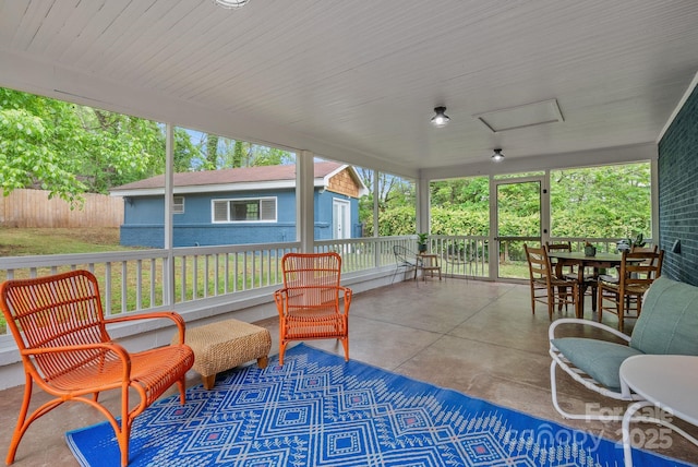 30 Joyner Ave, Asheville, NC 28806 - view of patio featuring an outbuilding and outdoor dining space