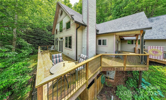 58 Great Aspen Way, Black Mountain, NC 28711 - view of wooden deck