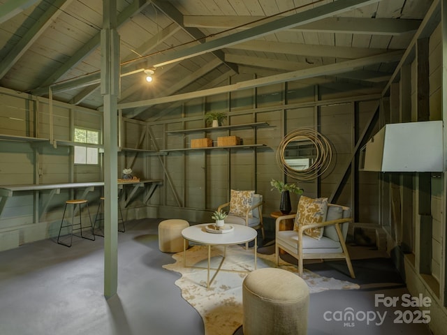 1069 Sedgefield Rd, Charlotte, NC 28209 - basement with wooden ceiling