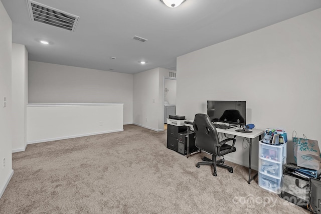 5207 Maynard Hill Dr, Monroe, NC 28110 - carpeted office featuring baseboards and recessed lighting