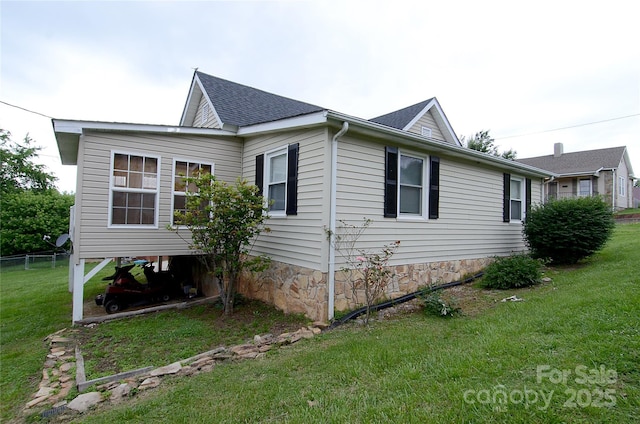 60 3rd St, Marion, NC 28752 - view of side of home with roof with shingles