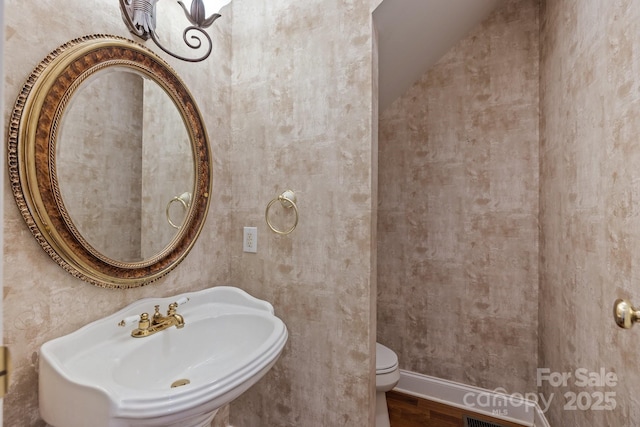 3932 Rounding Run Rd, Charlotte, NC 28277 - bathroom featuring a sink and wood finished floors