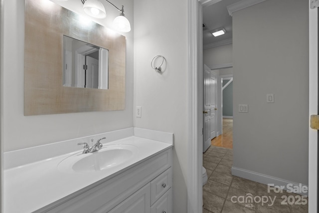 3932 Rounding Run Rd, Charlotte, NC 28277 - bathroom with vanity and tile patterned floors