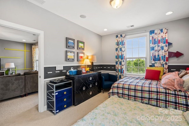 8514 Ellington Park Dr, Charlotte, NC 28277 - carpeted bedroom featuring recessed lighting