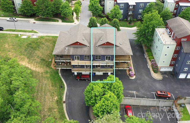 200 N Skyloft Dr Unit 2, Asheville, NC 28801 - aerial view of property's location with property boundaries highlighted