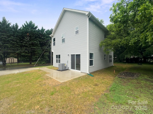 746 Shasta St NW, Concord, NC 28027 - back of house featuring a patio, a yard, and cooling unit