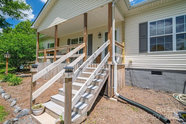 167 Brown Watterson Rd, Cherryville, NC 28021 - doorway to property with crawl space and a porch