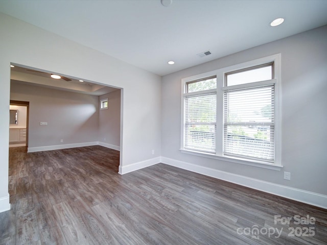 405 Newstyle Way, Gastonia, NC 28056 - empty room featuring baseboards, wood finished floors, and recessed lighting