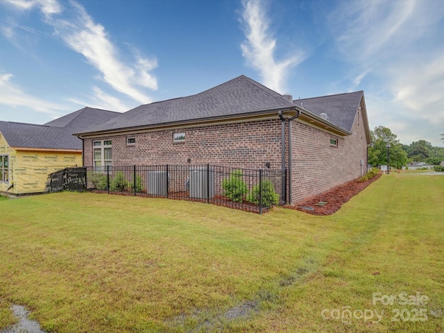 405 Newstyle Way, Gastonia, NC 28056 - view of side of home featuring brick siding and roof with shingles