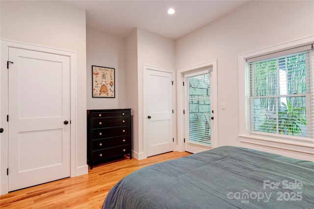 12 Waverly Rd, Asheville, NC 28803 - bedroom featuring light wood-type flooring and recessed lighting