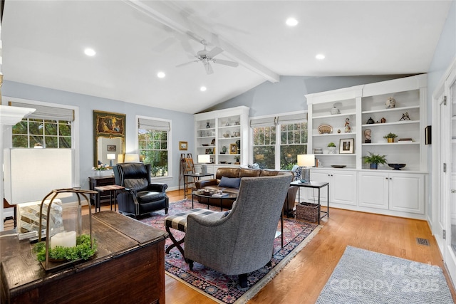 216 Saint Andrews Blvd, Campobello, SC 29322 - living area with ceiling fan, light wood-type flooring, and recessed lighting
