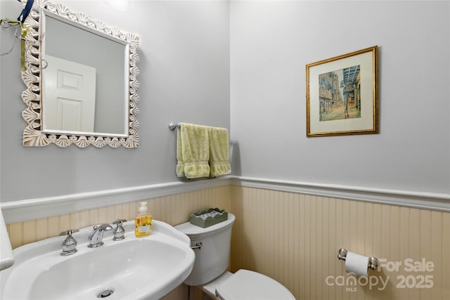 216 Saint Andrews Blvd, Campobello, SC 29322 - bathroom featuring a sink and a wainscoted wall