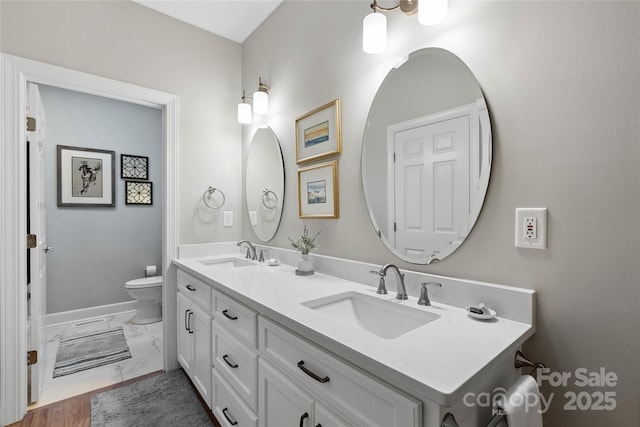 216 Saint Andrews Blvd, Campobello, SC 29322 - full bathroom with double vanity and marble finish floors