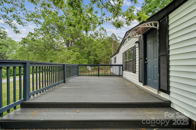 view of wooden terrace