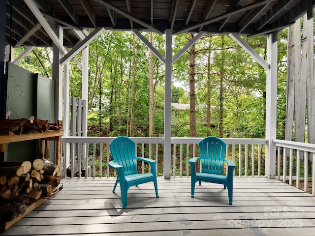 42 Hollybrook Dr, Asheville, NC 28803 - view of wooden deck