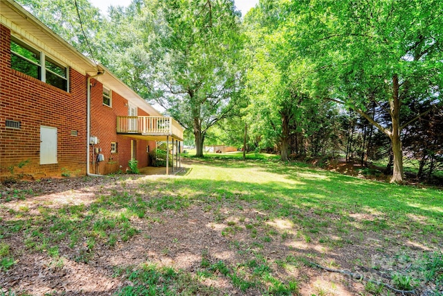 619 E Sanders Rd, Shelby, NC 28150 - view of grassy yard featuring a deck