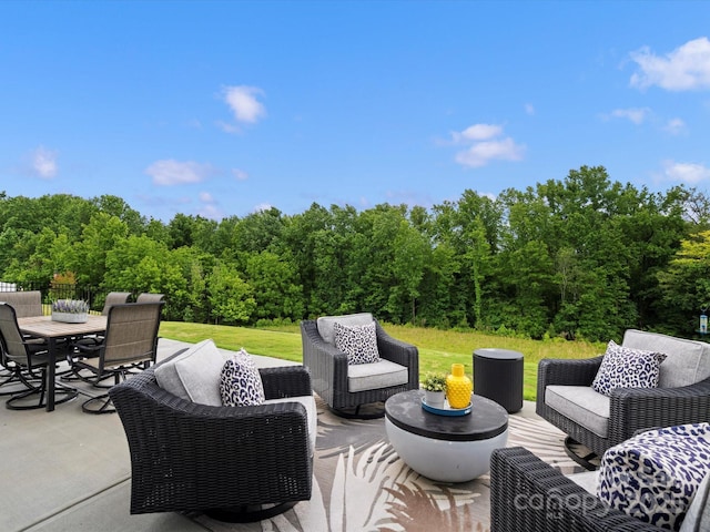 5581 Soft Shell Dr, Lancaster, SC 29720 - view of patio / terrace with an outdoor hangout area and outdoor dining area