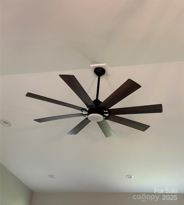 8222 Madison Ln, Hickory, NC 28602 - detailed view of recessed lighting and ceiling fan
