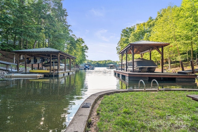 131 Sierra Woods Dr, Troutman, NC 28166 - dock featuring a water view
