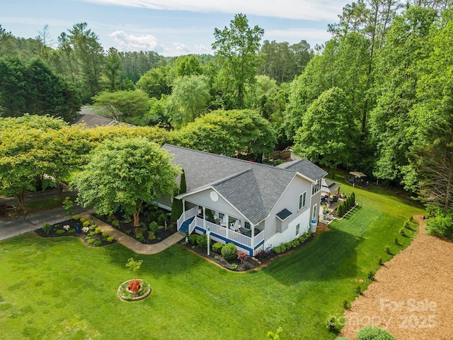 135 Marys Ln, Rutherfordton, NC 28139 - view from above of property with a forest