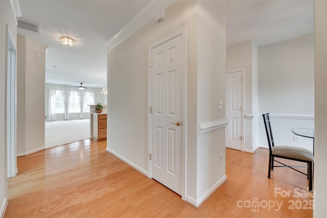 422 Garnet Ct, Fort Mill, SC 29708 - hallway featuring light wood-style flooring and baseboards