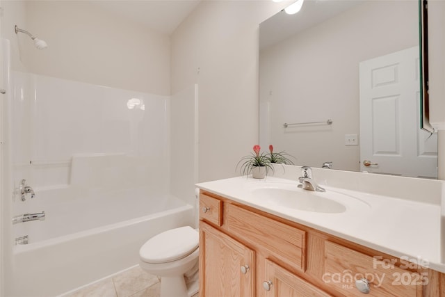 422 Garnet Ct, Fort Mill, SC 29708 - full bath featuring vanity, tile patterned floors, and shower / bathtub combination
