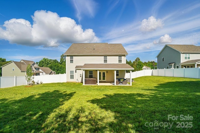 6314 Bluffton Ln, Midland, NC 28107 - rear view of property with a patio and a hot tub