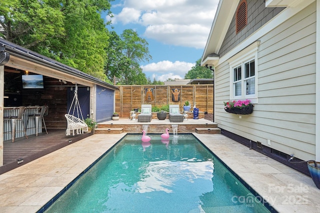 1701 Dearmon Dr, Charlotte, NC 28205 - view of pool featuring a deck and a patio