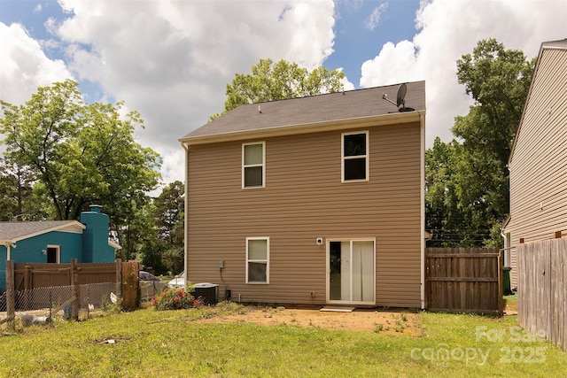 6717 Ware Rd, Charlotte, NC 28212 - rear view of property with central AC unit
