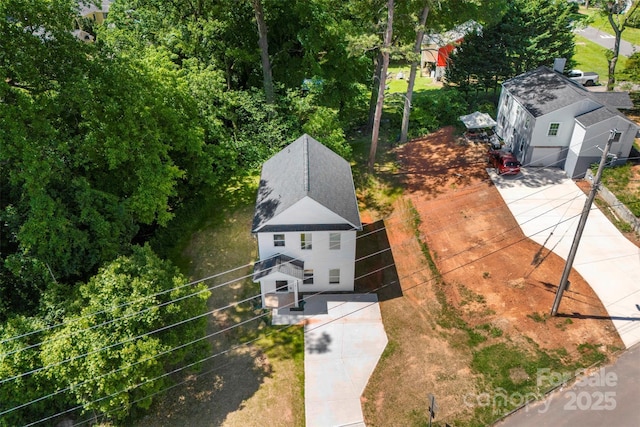 view of subject property