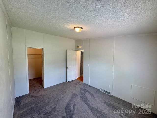 40 Mountainview Rd, Asheville, NC 28806 - unfurnished bedroom featuring carpet, a textured ceiling, and a spacious closet