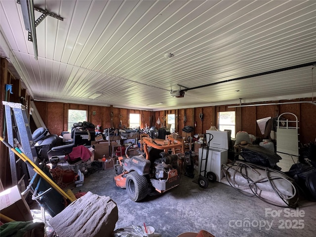 40 Mountainview Rd, Asheville, NC 28806 - miscellaneous room featuring a garage and wooden walls