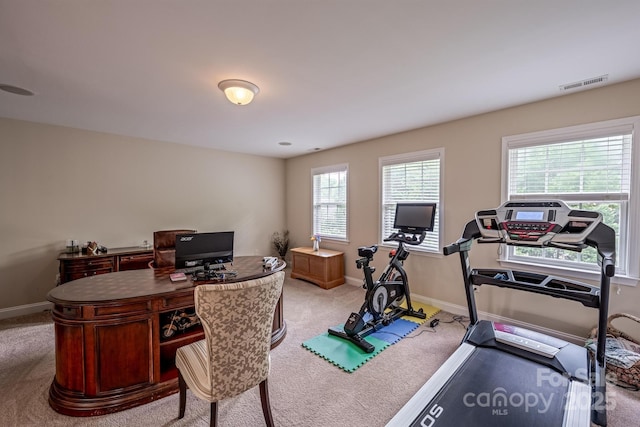 7245 Willow Brook Ct, Denver, NC 28037 - office area with light colored carpet and baseboards