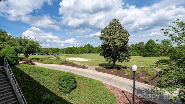 7245 Willow Brook Ct, Denver, NC 28037 - view of property's community featuring view of golf course, a yard, and view of wooded area