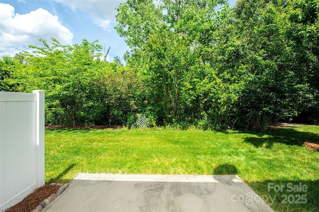 view of green lawn