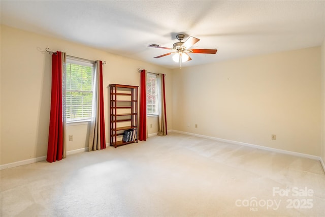 2730 Tiffany Dr, Rock Hill, SC 29732 - unfurnished room with a ceiling fan, light colored carpet, and baseboards