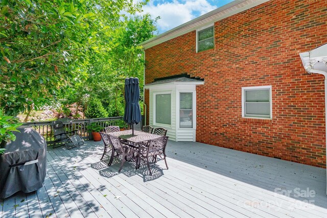 2730 Tiffany Dr, Rock Hill, SC 29732 - wooden terrace with outdoor dining space and area for grilling