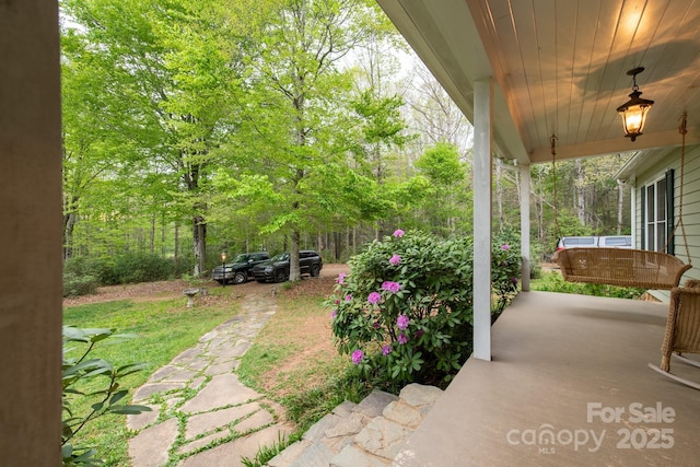 4398 Mud Puddle Ln, Lenoir, NC 28645 - view of patio with a porch