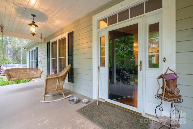 4398 Mud Puddle Ln, Lenoir, NC 28645 - view of patio / terrace with covered porch