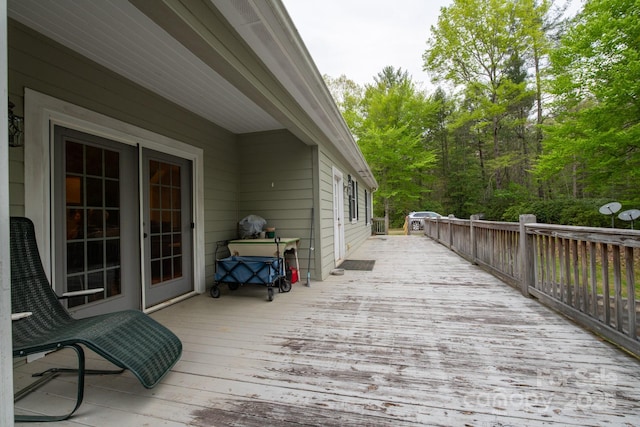 4398 Mud Puddle Ln, Lenoir, NC 28645 - view of wooden deck