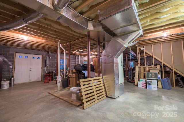 4398 Mud Puddle Ln, Lenoir, NC 28645 - unfinished below grade area featuring heating unit