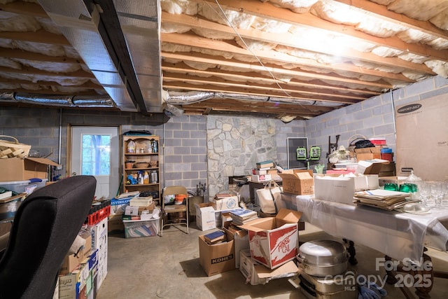 4398 Mud Puddle Ln, Lenoir, NC 28645 - below grade area featuring concrete block wall