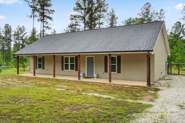 200 Mosley Rd, Blacksburg, SC 29702 - view of front of property with roof with shingles, covered porch, and a front lawn